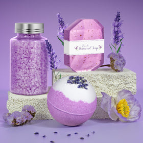Complete view of Qivatex Lavender Gift Set