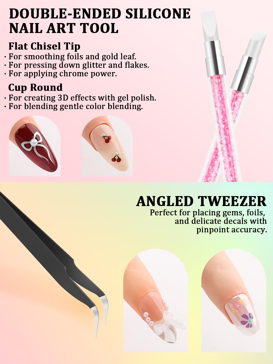 Complete view of YOOVR nail art tools and accessories