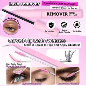 Complete Yawamica Lash Clusters Kit packaging and contents