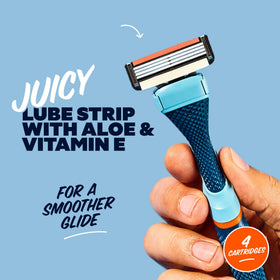 Components of Dollar Shave Club Guest Pass Shave Set
