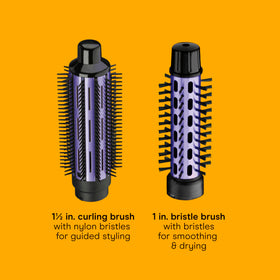 Conair 1.5-inch curling brush with nylon bristles