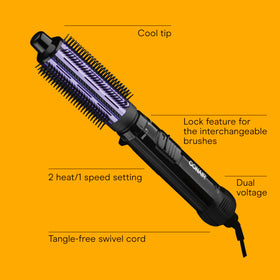 Conair 1-inch aluminum barrel brush close-up