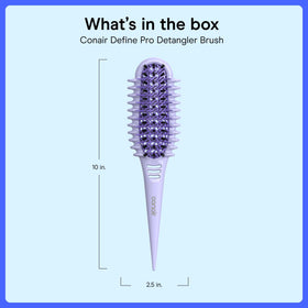 Conair Curl Define Pro Detangling Hair Brush packaging
