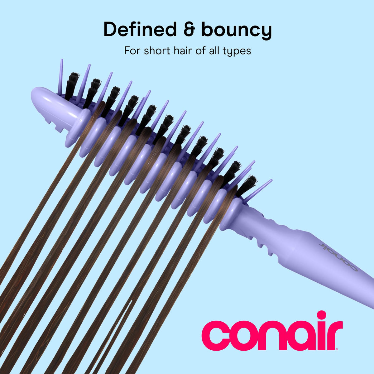 Conair Curl Define Pro Detangling Hair Brush side view