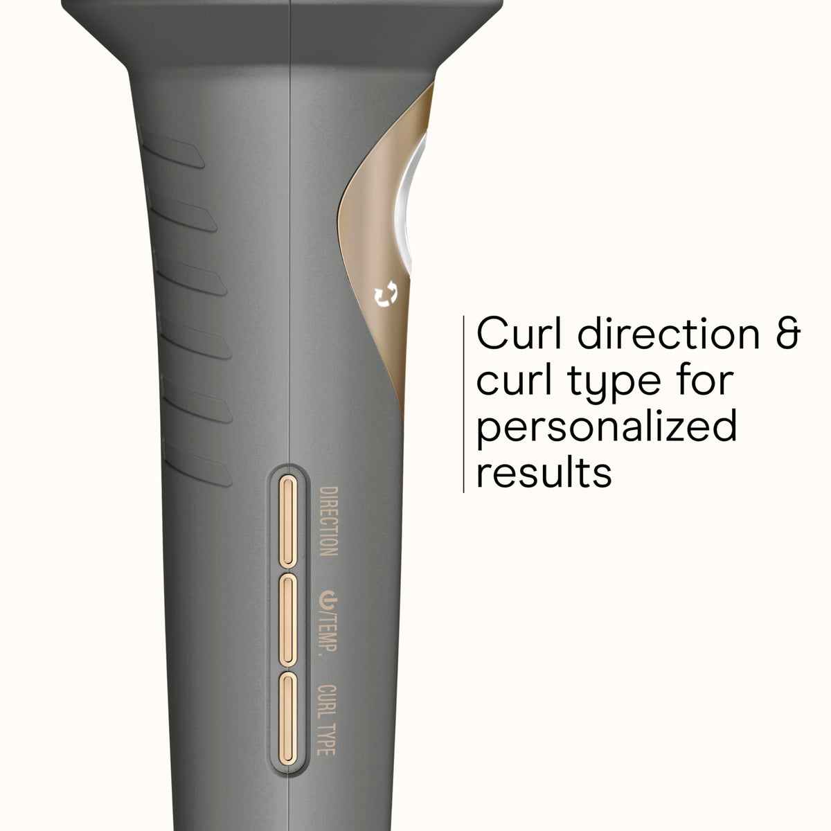 Conair Curl Secret Automatic Curling Iron in use with hair