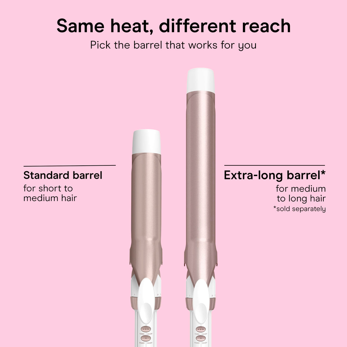 Conair Curling Iron 1 1/4-in with hair styled in curls