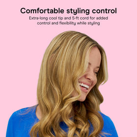 Conair Curling Iron 3/4-inch in use on short hair