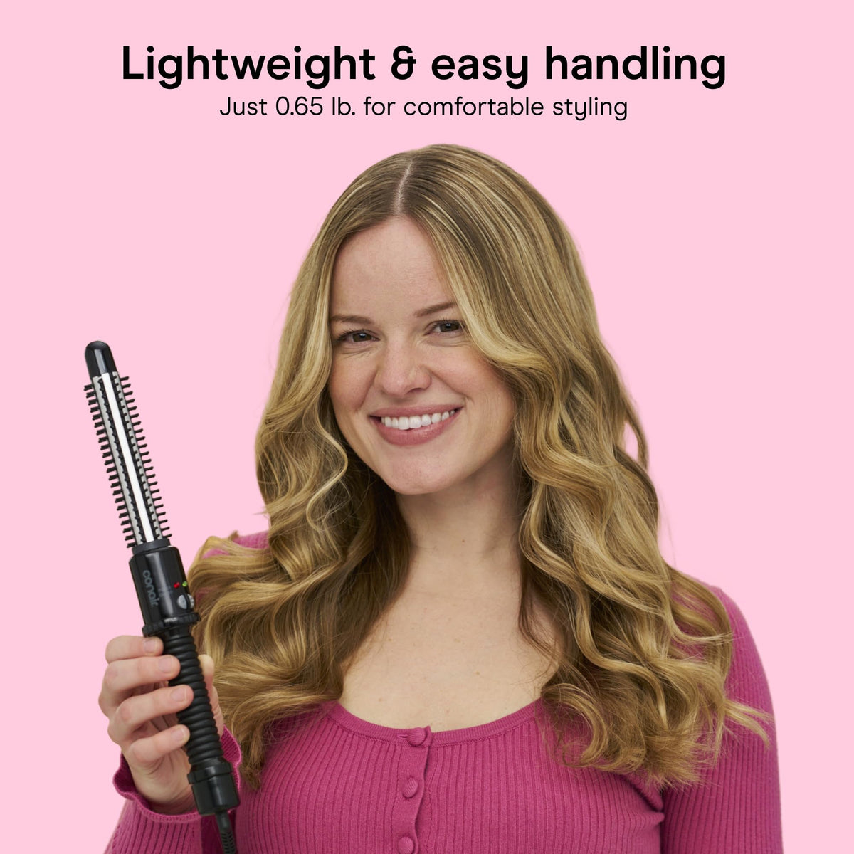 Conair Curling Iron Brush with cool tip for safe handling