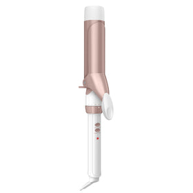 Conair Curling Iron Double Ceramic 1½-inch barrel in white and rose gold