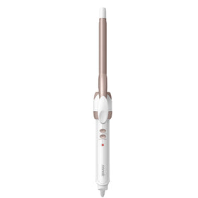 Conair Curling Iron Double Ceramic ½-Inch White/Rose Gold front view