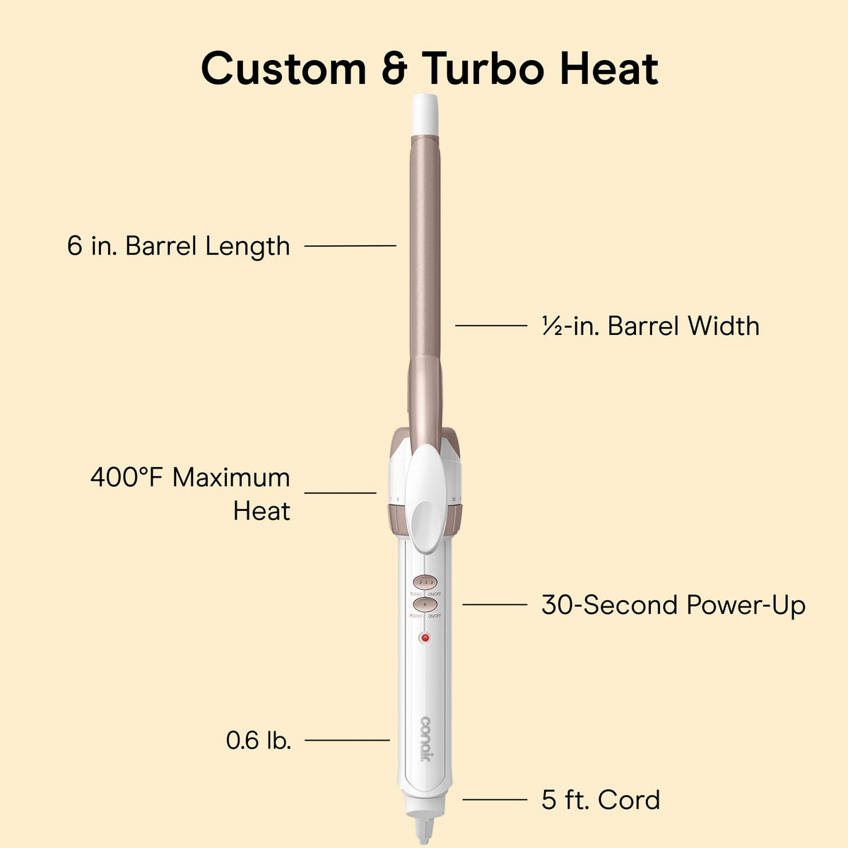 Conair Curling Iron featuring a cool tip