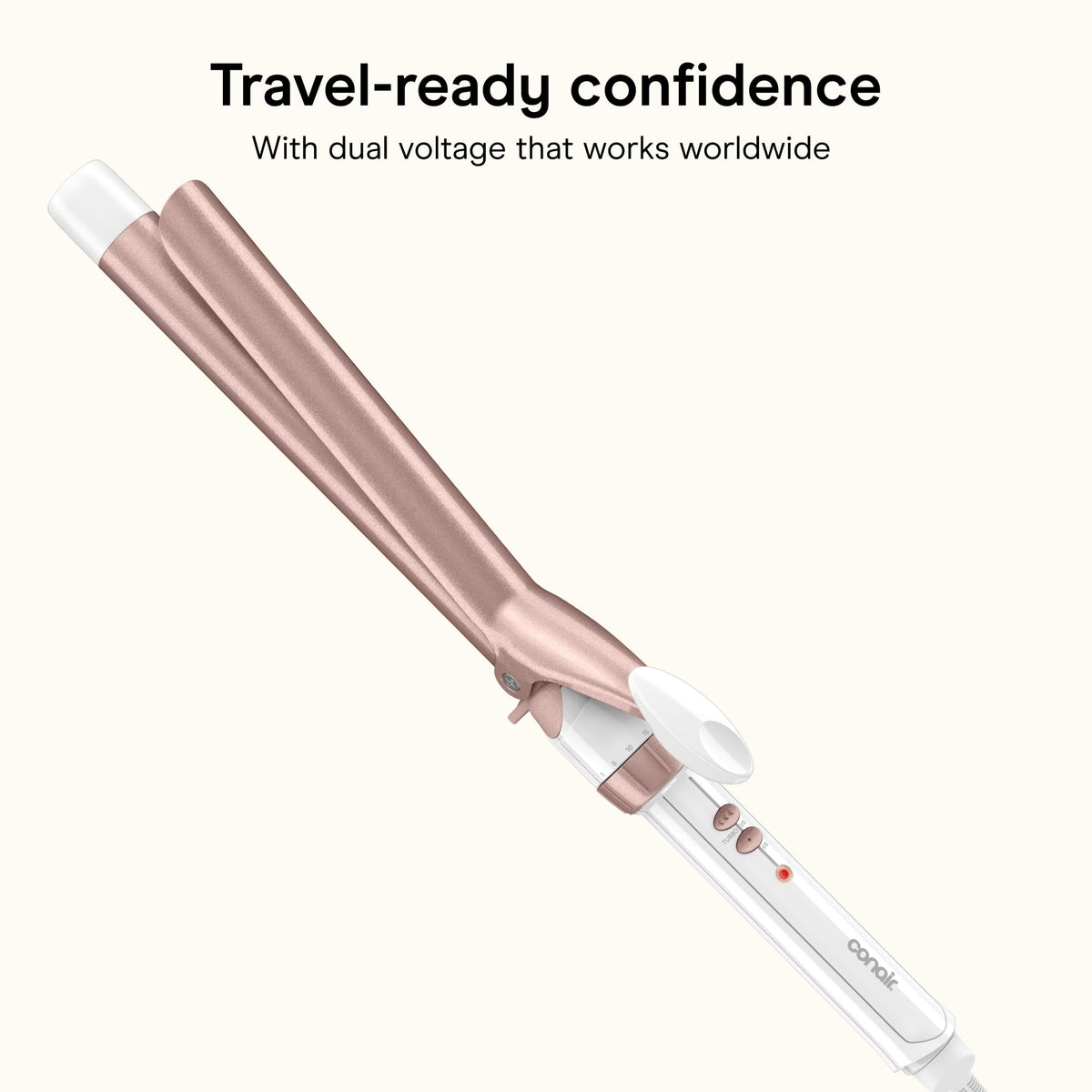 Conair curling iron packaging front view