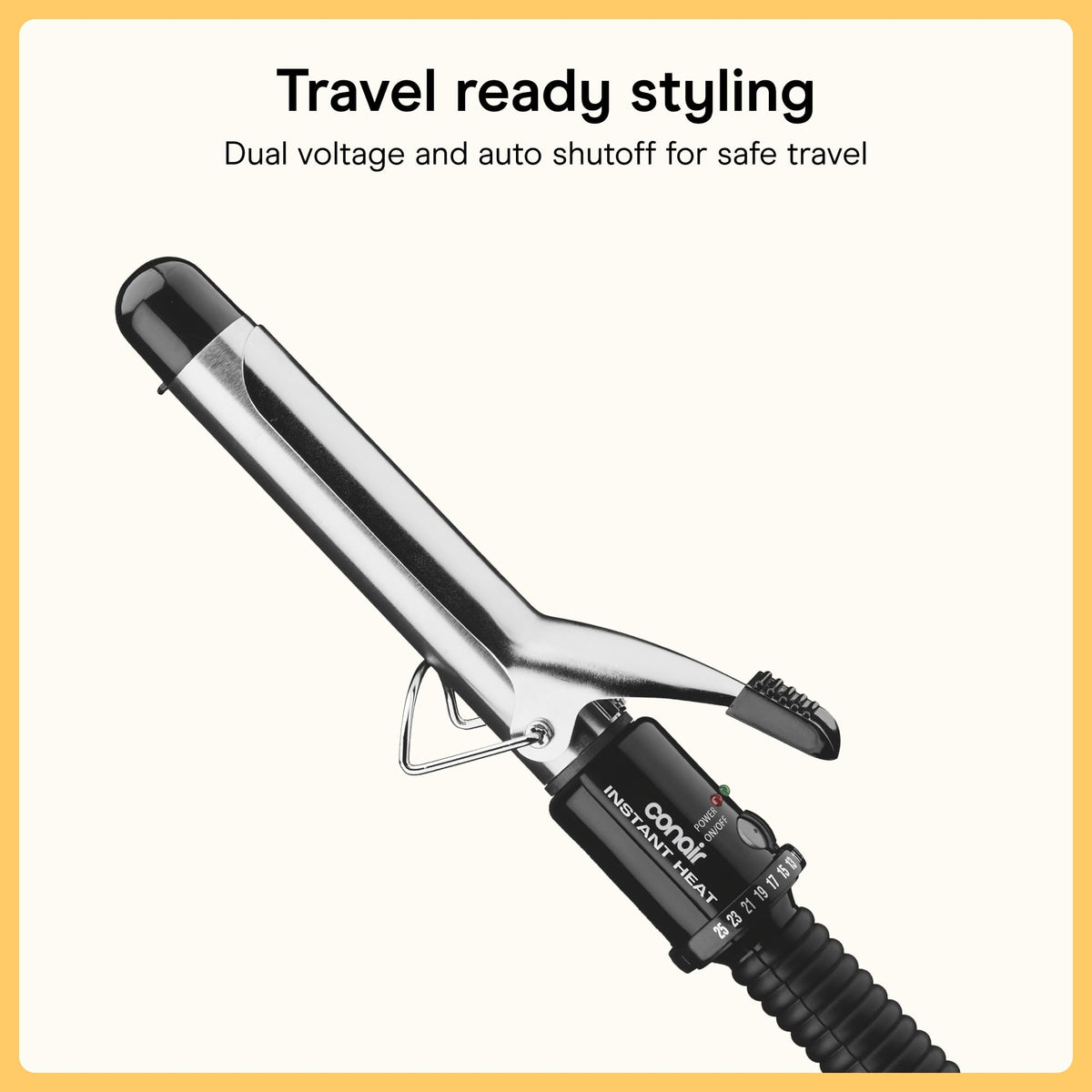 Conair Curling Iron packaging with product details