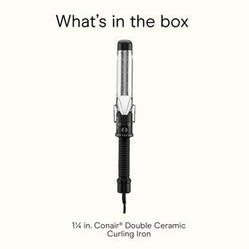 Conair curling iron showing dual voltage feature