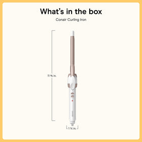 Conair Curling Iron showing precision heat settings