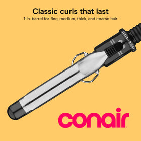 Conair Curling Iron showing the 1-inch barrel and cool tip
