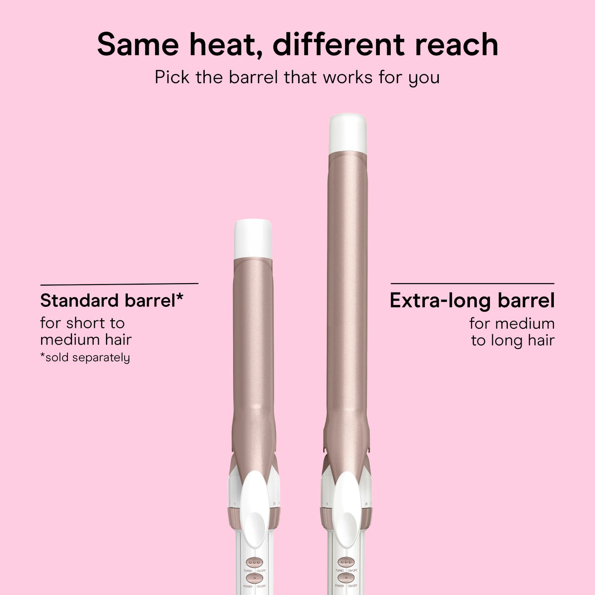 Conair curling iron with a 5-foot cord for easy reach