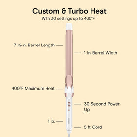 Conair curling iron with a cool tip for safe handling