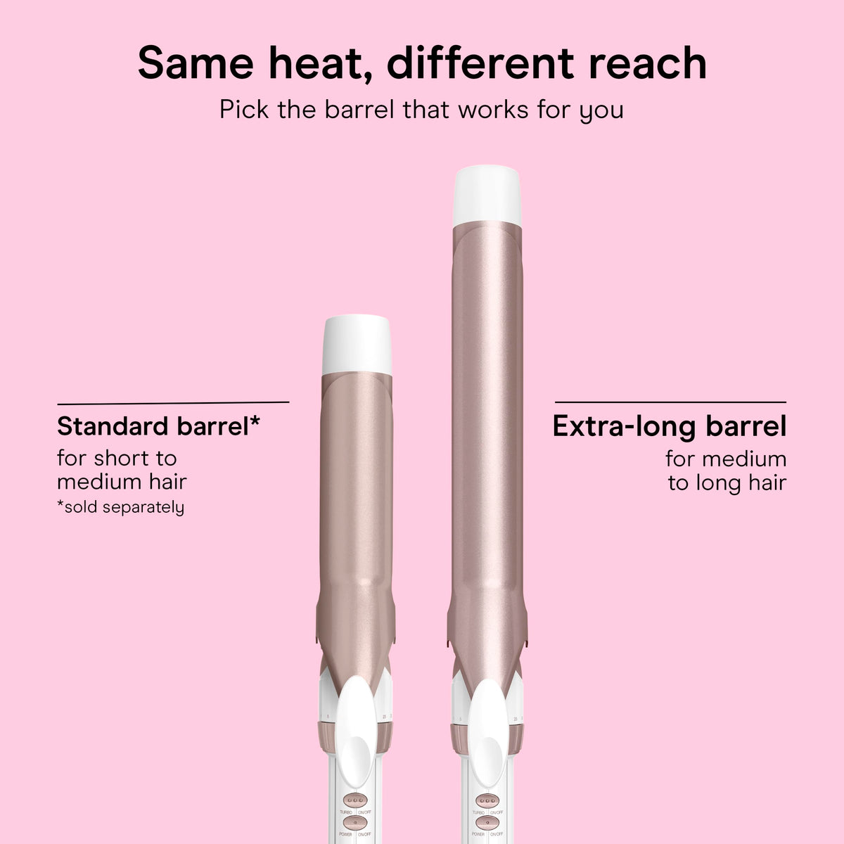 Conair curling iron with styled hair showcasing curls