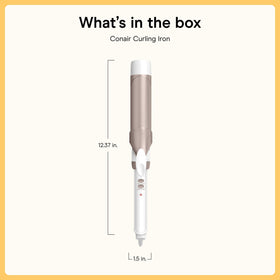 Conair Curling Iron with temperature settings displayed