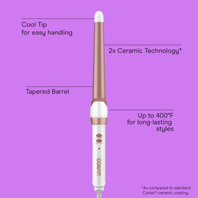Conair curling wand tapered barrel close-up