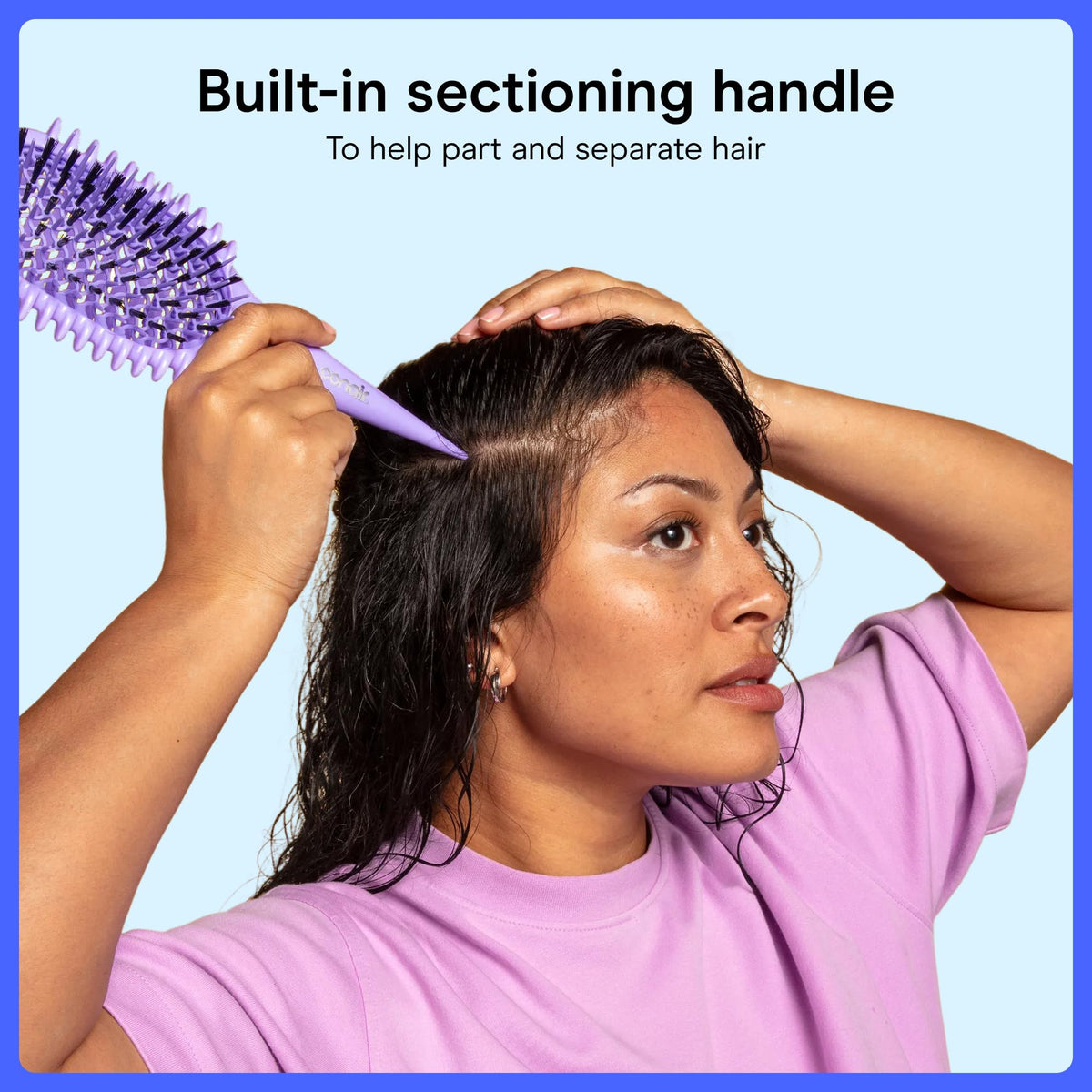 Conair Detangling Brush close-up of bristles
