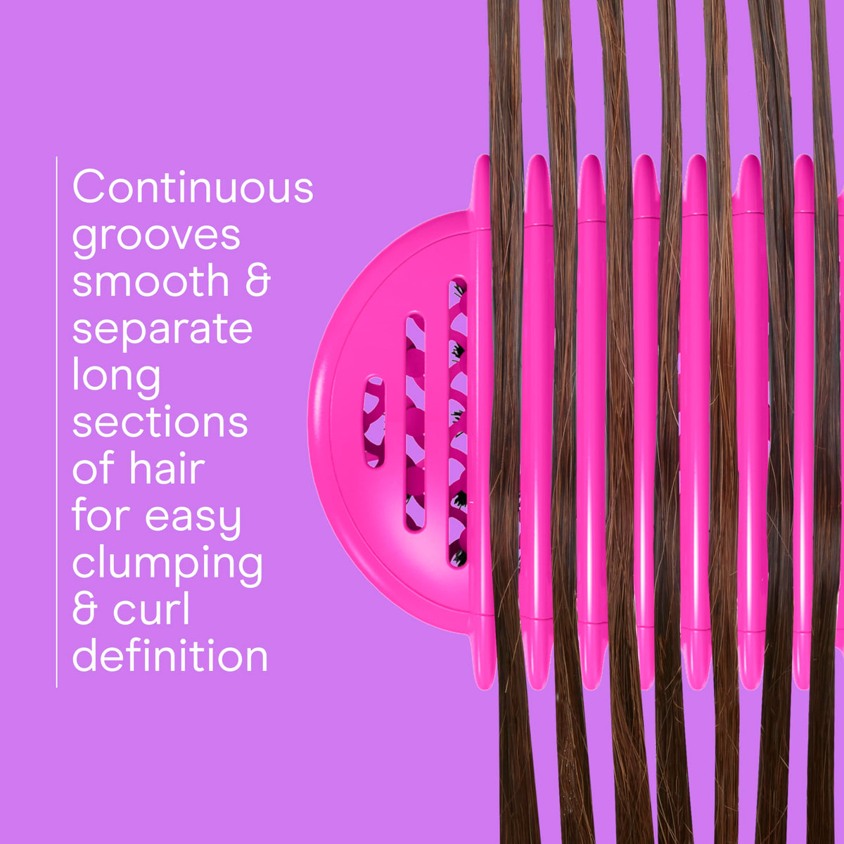 Conair Detangling Brush in lifestyle scene with curly hair