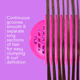 Conair Detangling Brush in lifestyle scene with curly hair