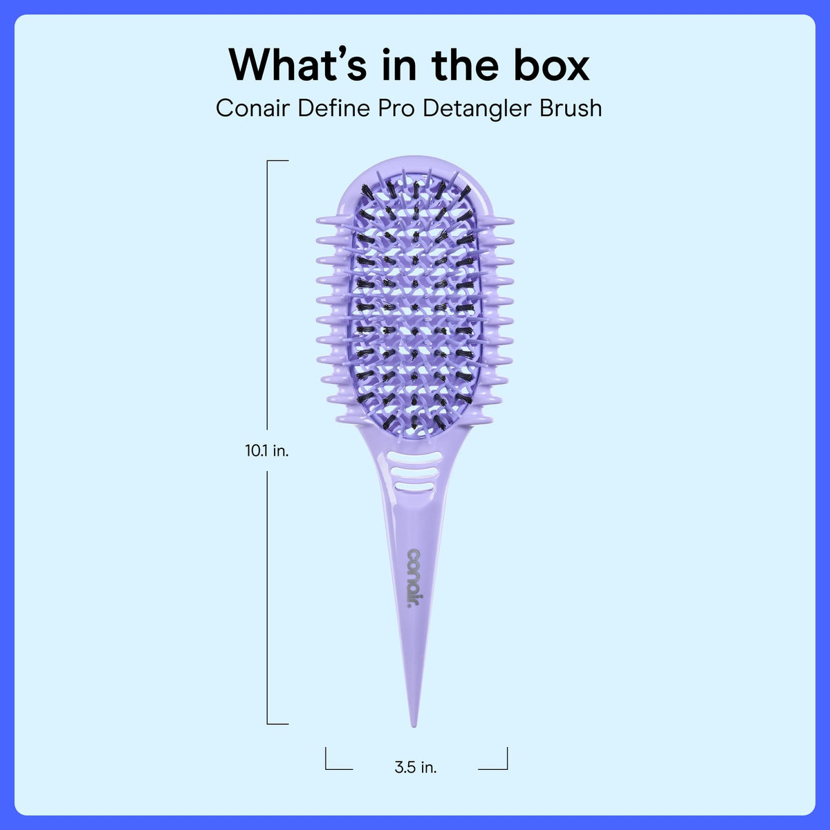 Conair Detangling Brush with packaging