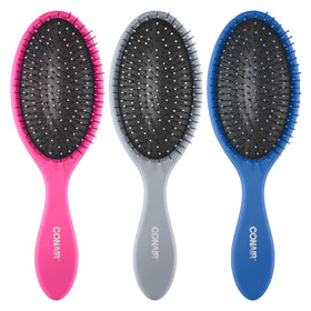 Conair Detangling Hair Brush Set front view with three brushes