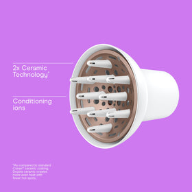 Conair diffuser attachment side view with fingers