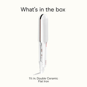 Conair Double Ceramic Flat Iron 1½-inch on a vanity