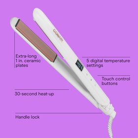 Conair Double Ceramic Flat Iron 1-Inch side view