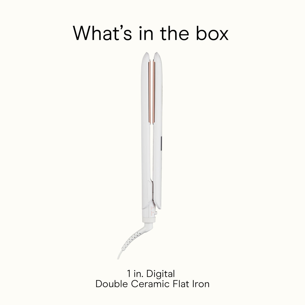 Conair Double Ceramic Flat Iron 1-Inch with heat settings display
