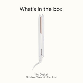 Conair Double Ceramic Flat Iron 1-Inch with heat settings display