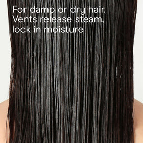 Conair Double Ceramic Flat Iron in use on hair