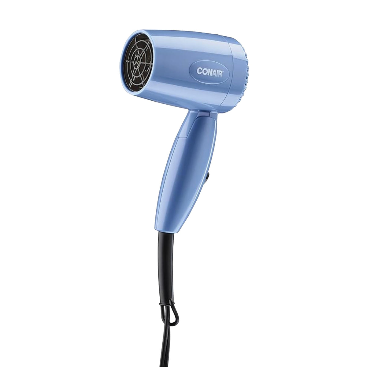 Conair Dual Voltage Hair Dryer front view with compact folding handle