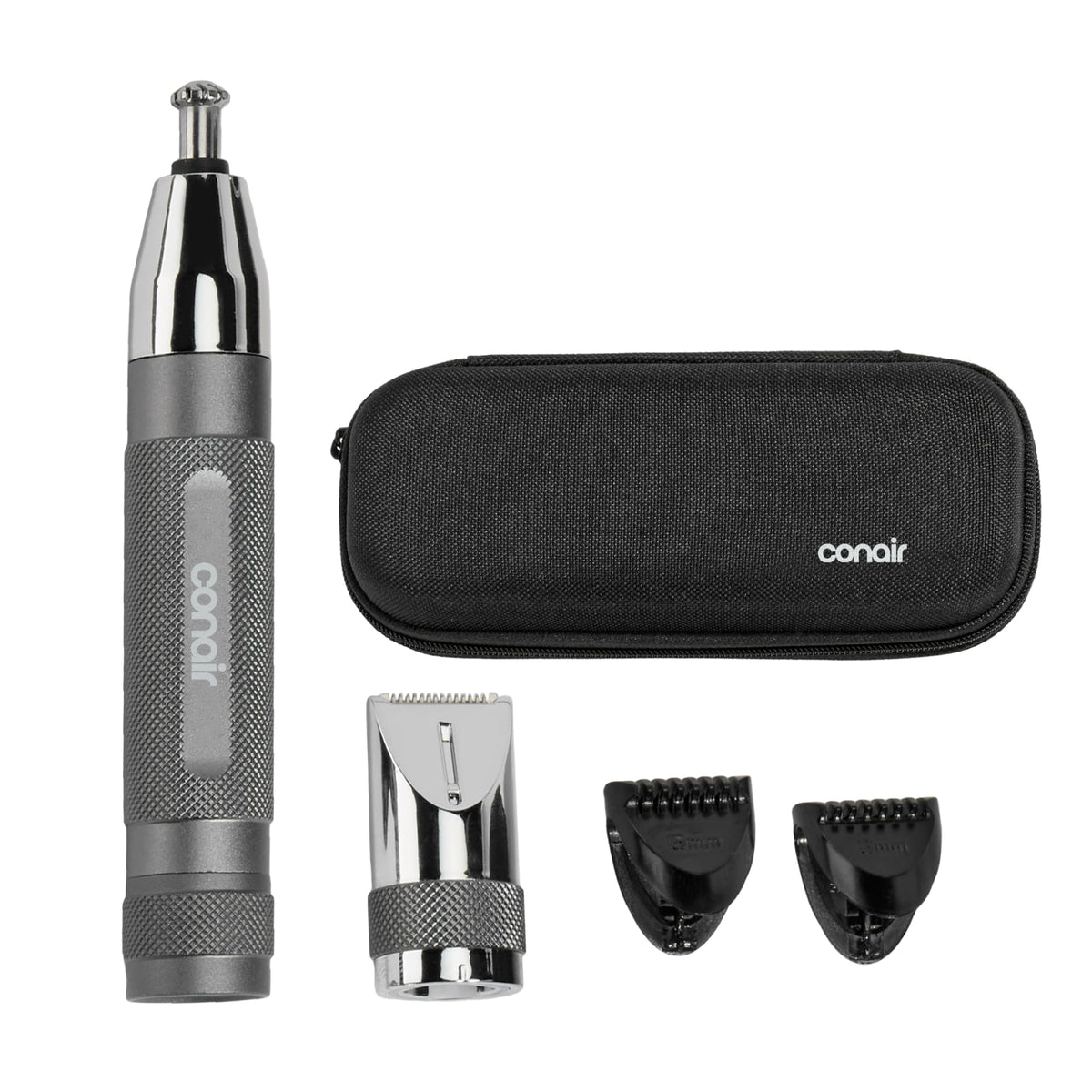 Conair Eyebrow & Nose Hair Trimmer front view with precision blade