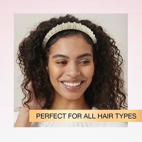 Conair Faux Pearl Headband side view showcasing design