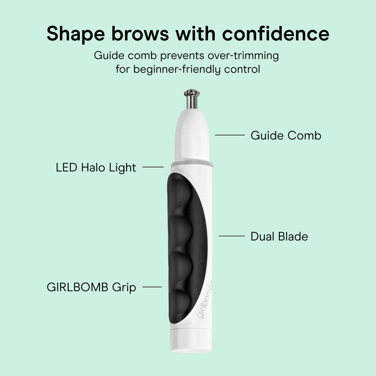 Conair Girlbomb Nose, Face & Brow Trimmer side view