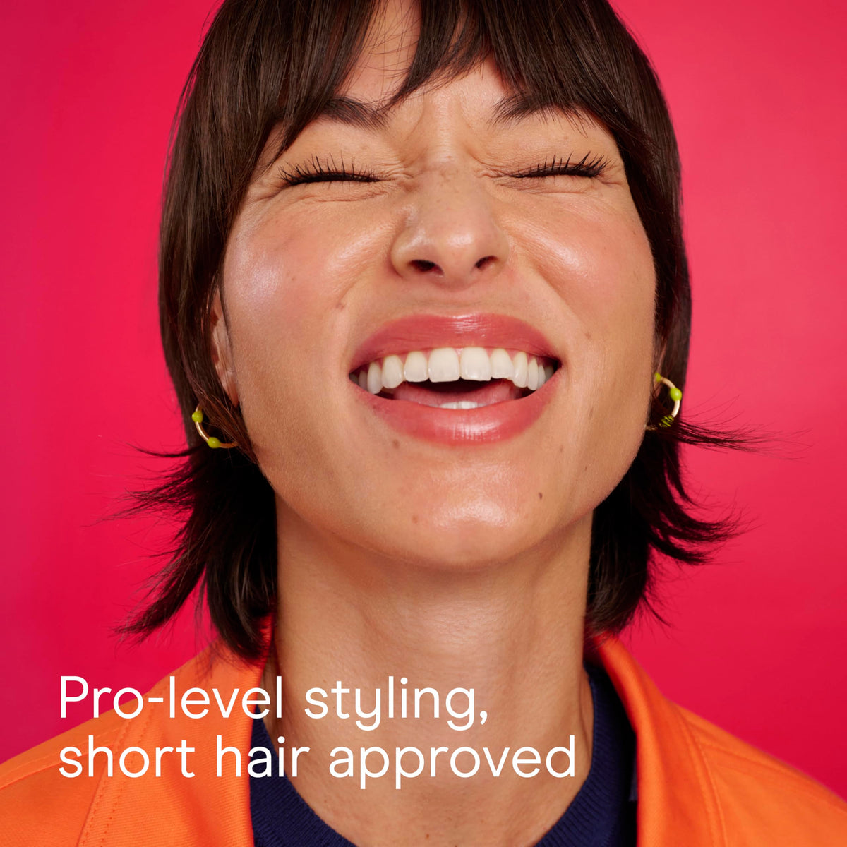 Conair Grip & Style Round Brush styled hair results