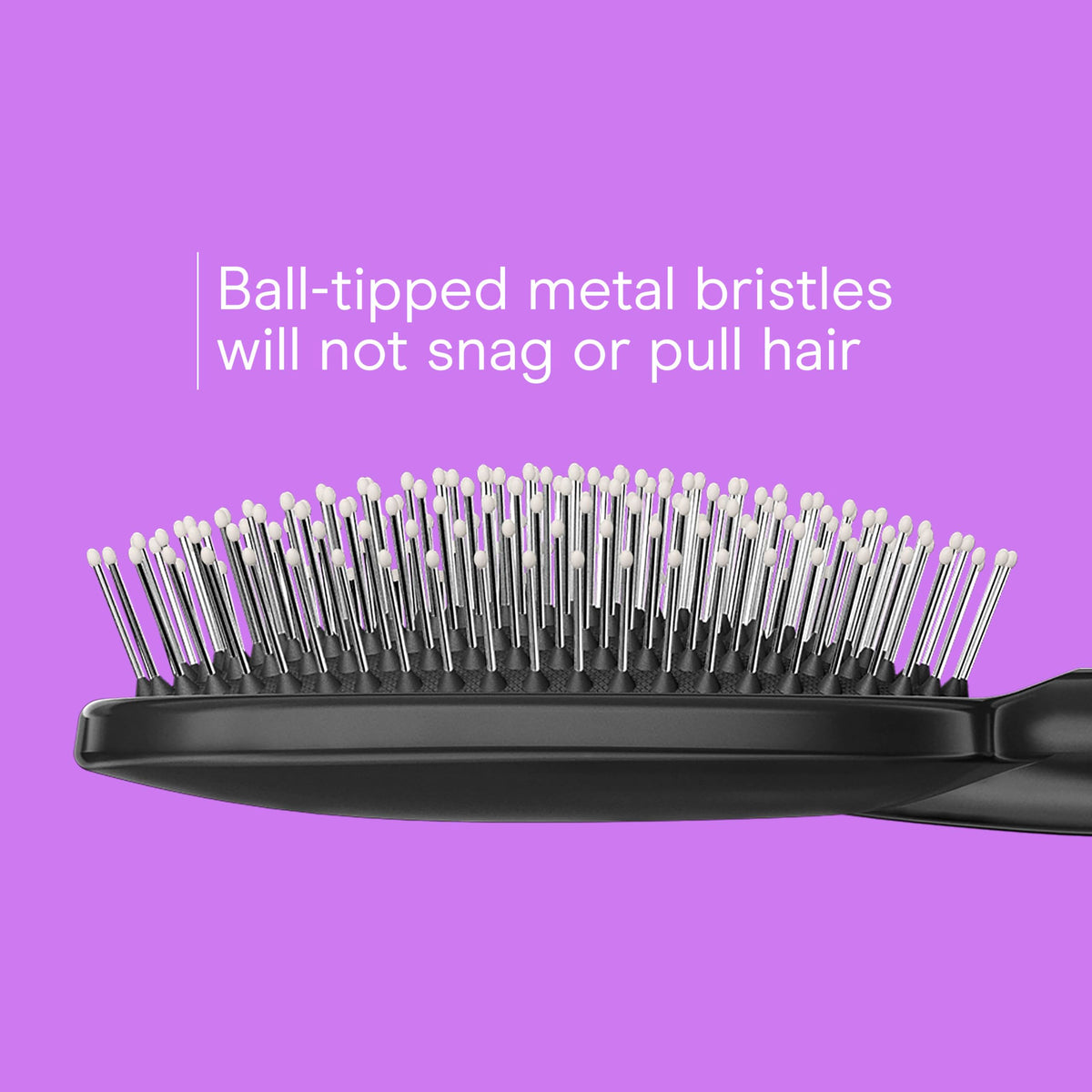 Conair hair brush for thick and curly hair in use