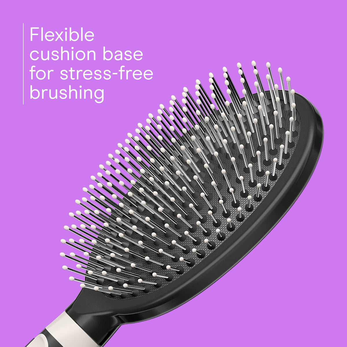 Conair hair brushes with cushion base and nonslip handle
