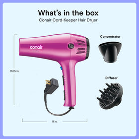 Conair Hair Dryer in use styling hair