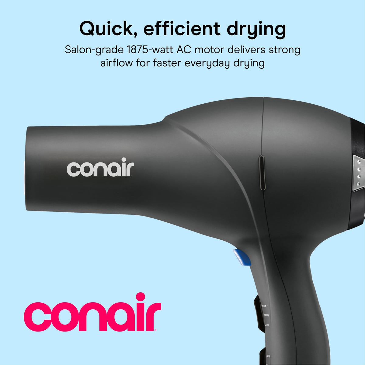Conair Hair Dryer round brush attachment close-up