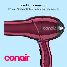 Conair Hair Dryer side view showing round brush attachment
