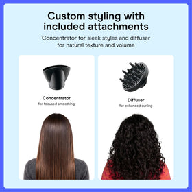 Conair Hair Dryer with diffuser attachment support natural texture