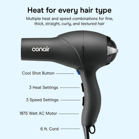 Conair Hair Dryer with professional-length cord