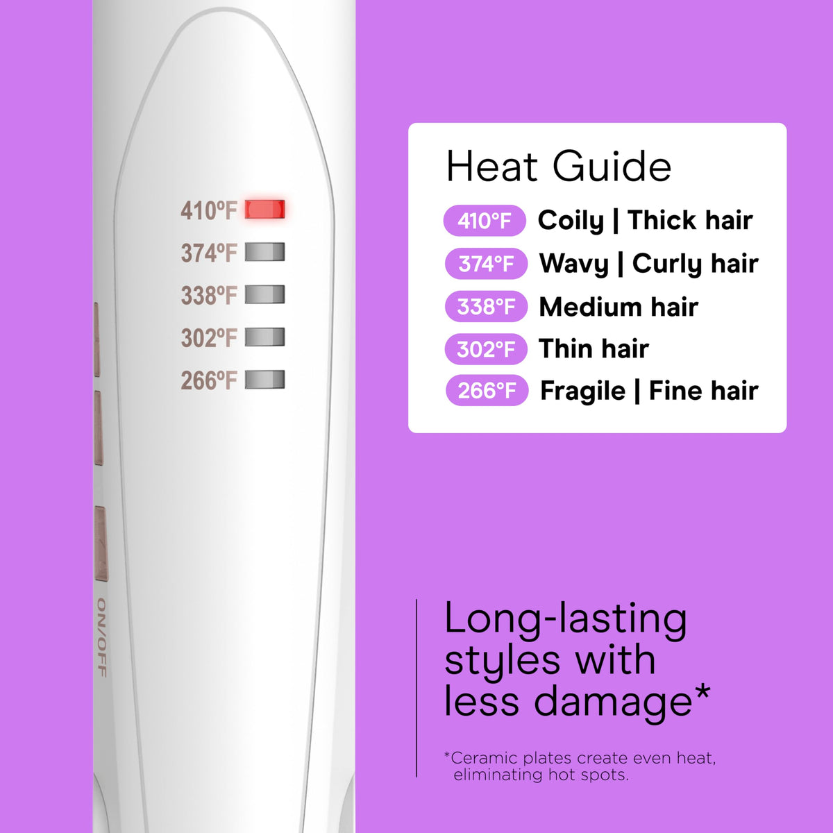 Conair Hair Straightener Double Ceramic styling hair with smooth results