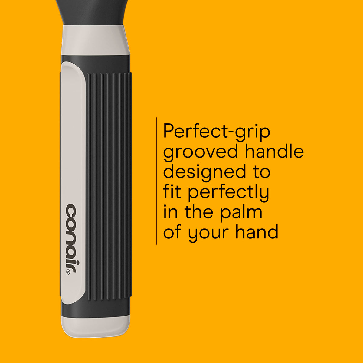 Conair hairbrush set showing cushioned base for comfort